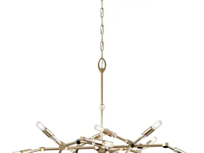 American Brass and Crystal CH3302 chandelier Free 3D model
