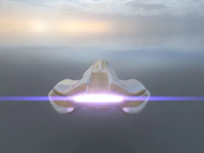 Courier Spaceship 3D model