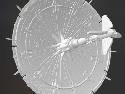 Shield Ship  3D print model