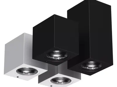 Outdoor wall light Low-poly 3D model