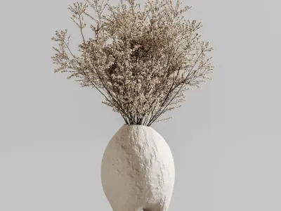 plants bouquet vase 49 3D model