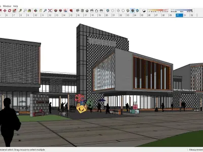 Sketchup Shopping Center D6 3D model