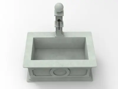Calla Fountain 3D model