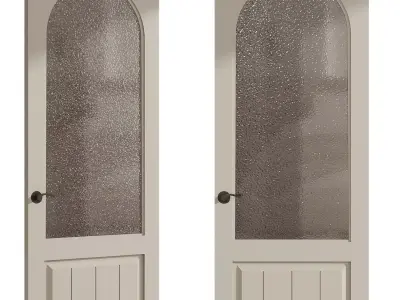 Interior door 13 Low-poly 3D model