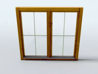 laos Two Wings Window 3D model