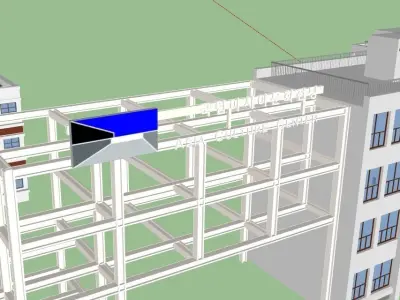 Main entrance of the Asia Culture Center Free 3D model