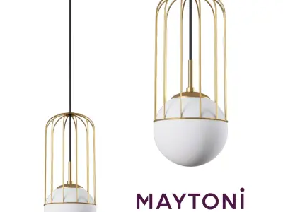  Pendant Lamp Telford P362PL-01G Maytoni Modern Free 3D model