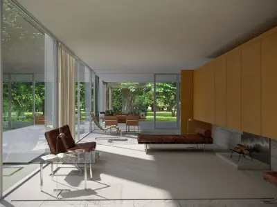  Farnsworth House Scene - Day and Night 