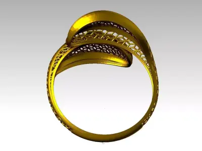 BEAUTIFUL LIGHT WEIGHT RING READY TO PRINT 3D print model