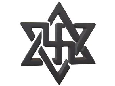 Raelism Symbol v1 002 Low-poly 3D model