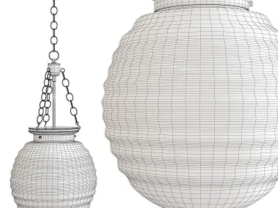 Beehive Pendant Light Low-poly 3D model