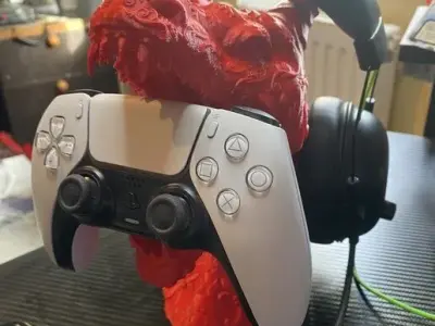 Ornament Dragon Headphone Stand Tatoo Dragon Cyborg Headset  3D print model