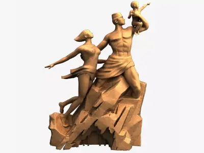 3D Models Monument De La Renaissance Africaine 3D model
