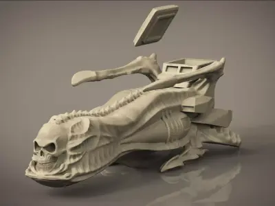 Arcadia Harlock ship box  casket 3D printable model 3D print model