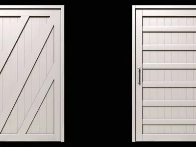 43 Door base Mesh Pack Low-poly 3D model