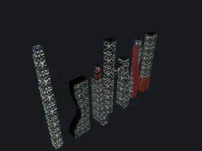 skyscraper  Low-poly 3D model