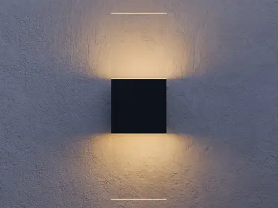 Simple Wall Light Free 3D model