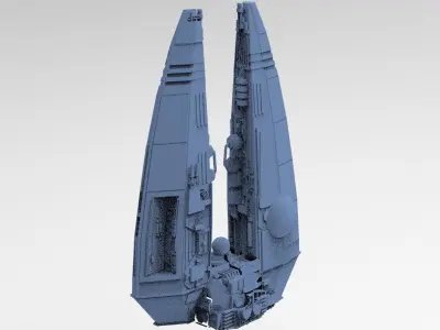 Wraith Interceptor architecture 6 3D model