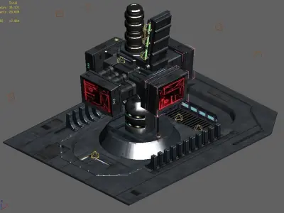 Functional mechanical object 07 3D model