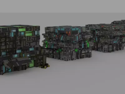 Cyberpunk Asset  Free low-poly 3D model
