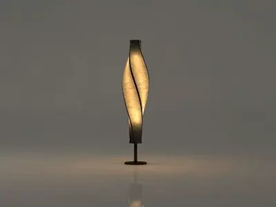 Paper Twist Lamp 3D model