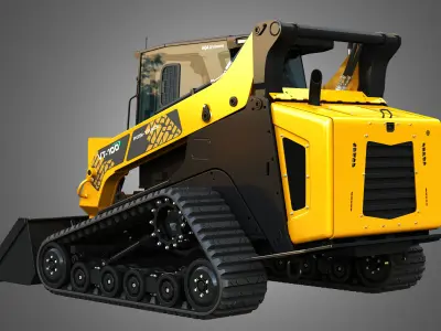 VT-100 Compact Track Loader - Bucket 3D model