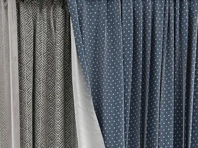 Curtain Set 493C 3D model