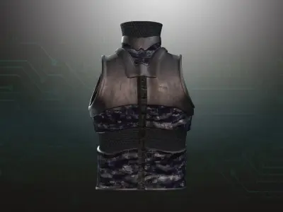 Cyborg Warzone - Space Warrior Shirt B Low-poly 3D model