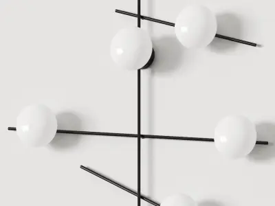 Miloox Mikado 5 Wall Lamp 3D model