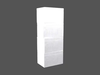 Styrofoam Box Stack v1 002 Low-poly 3D model