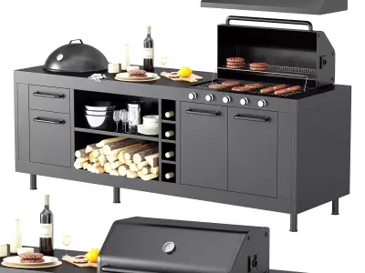 Barbecue 55 3D model