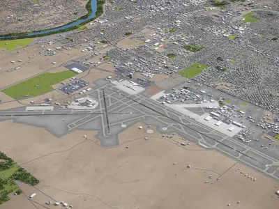 Albuquerque  - City 3D Model Low-poly 3D model