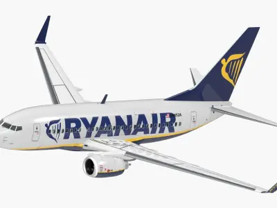  Ryanair Boeing 737-600 with Interior Rigged 