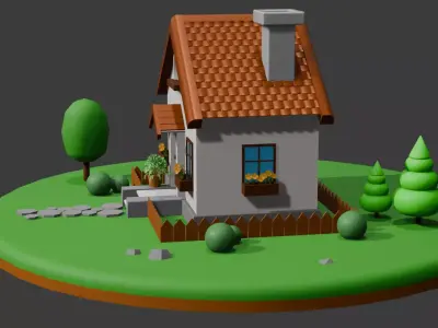 MiniHouse Free 3D model