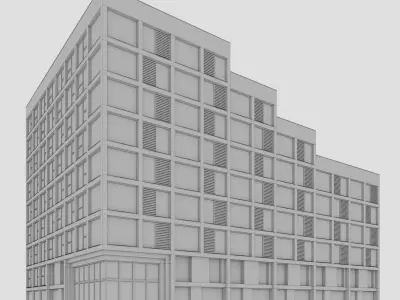 Brigade building 02 3D model