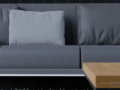 Modern Living Room - Photorealistic Interior Scene 3D model