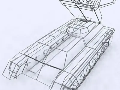 3DRT - Sci-Fi Forces - APC AA 1  Low-poly 3D model
