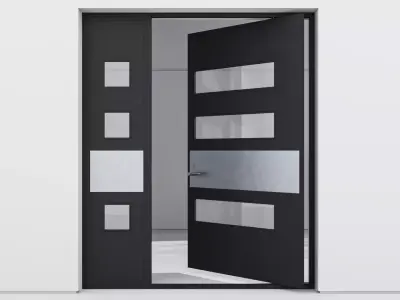 Aluminium door 233 3D model