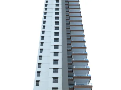 High rise office building No 3 3D model