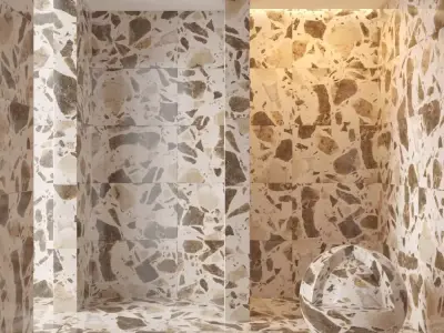 Marble wall 282 3D model