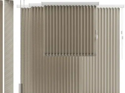 Vertical blinds 3D model