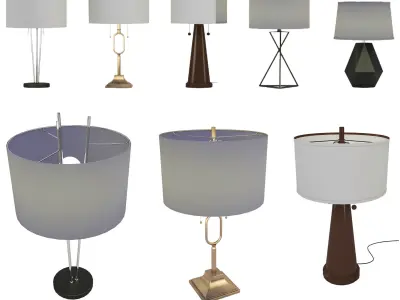 Modern table Lights 3D model