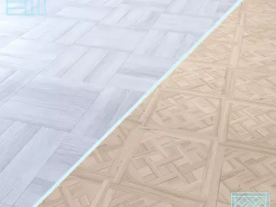 Parquet - Laminate - Wooden floor 2 in 1 Low-poly 3D model 187