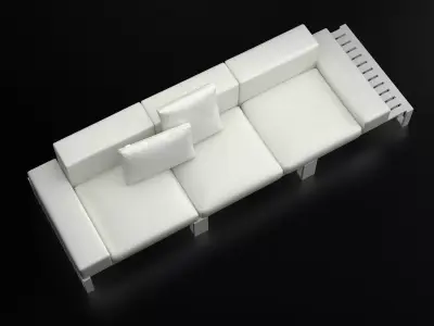 Docks modern sofa 3D model