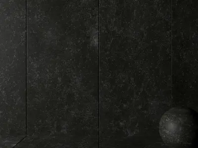 Stone Wall Tiles Kibo Black 120x270 Set 1 Texture