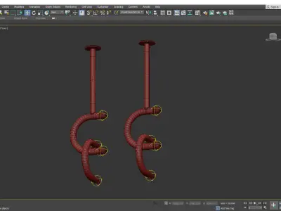 Unique Italian Vintage Chrome Low-poly 3D model