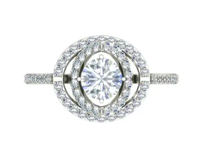 Women Wedding Engagement  Ring 3D print model