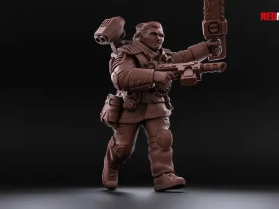 Airborne Division - Officer of the Imperial Force 3D print model