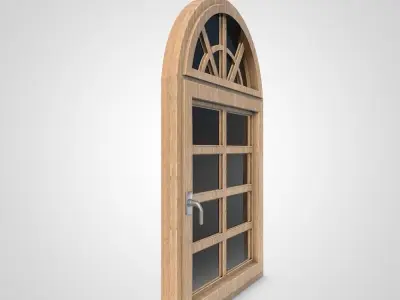 Wooden Window  3D model