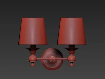 Double sconce lamp 3D model